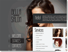 Tablet Screenshot of bellacolorspecialists.com
